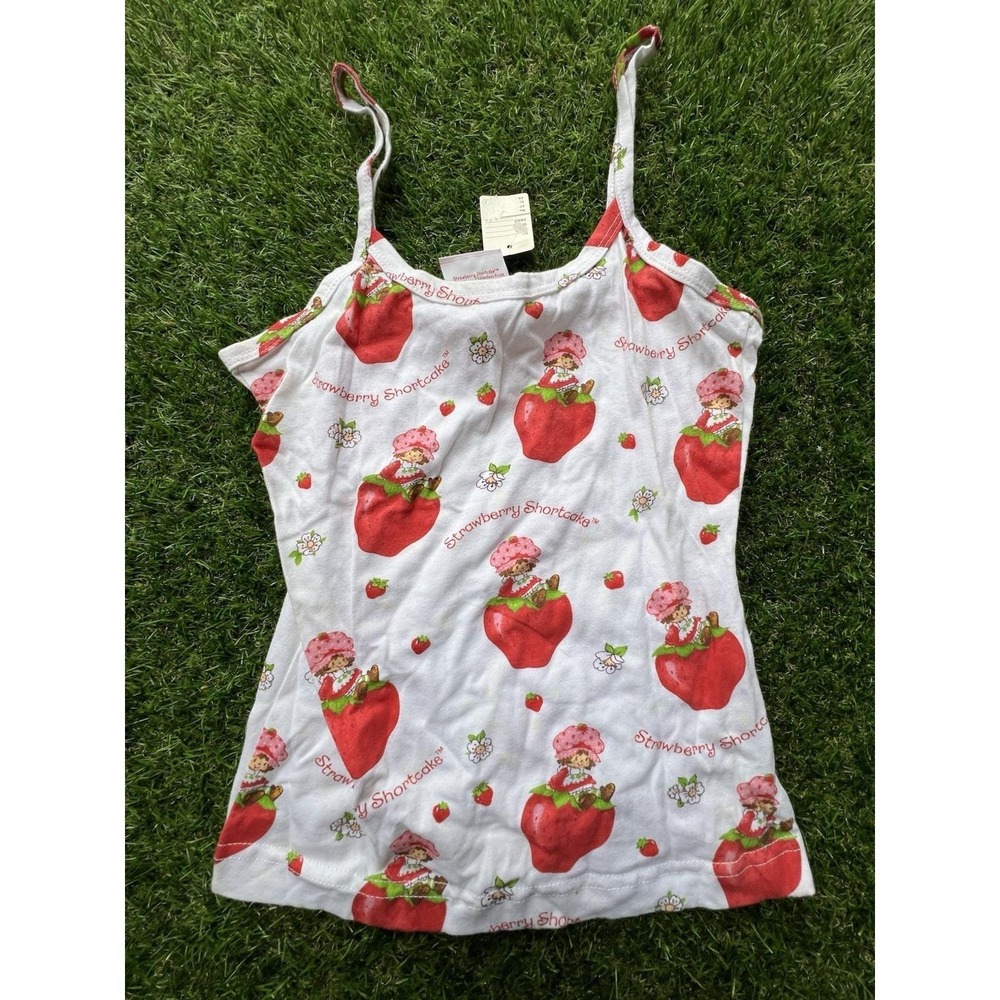 Y2k Strawberry Shortcake tank top 2002 coquette top. Size L